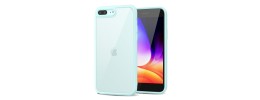 For Apple iPhone 8 Plus/7 Plus Radiant Two Tone Transparent Thick Hybrid Case Cover - Yellow/Light Blue