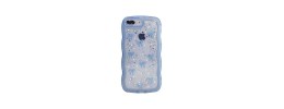 For Apple iPhone 8 Plus/7 Plus SPLENDID Glitter Butterfly Design TPU Case Cover - Blue