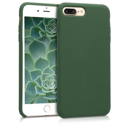 For Apple iPhone 8 Plus/7 Plus SPLENDID Glitter Butterfly Design TPU Case Cover - Midnight Green