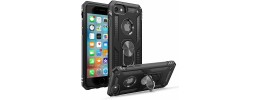 For Apple iPhone 8 Plus/7 Plus Thunder Kickstand Hybrid Case Cover - Black