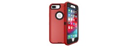 For Apple iPhone 8 Plus/7 Plus Thunder Kickstand Hybrid Case Cover - Red