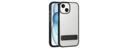 For Apple iPhone 8 Plus/7 Plus Transparent Clear Hybrid with Matching Metal Buttons and Camera Protection - Black