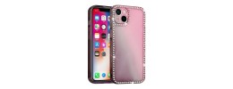 For Apple iPhone 8 Plus/7 Plus Two Tone Gradient Big Diamond All Around TPU Case Cover - Pink