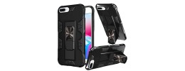 For Apple iPhone 8 Plus/7 Plus/6 Plus Optimum Magnetic RingStand Case Cover - Black