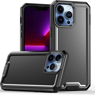 For Apple iPhone 8 Plus/7 Plus Rank Tough Strong Modern Fused Hybrid Case Cover - Black