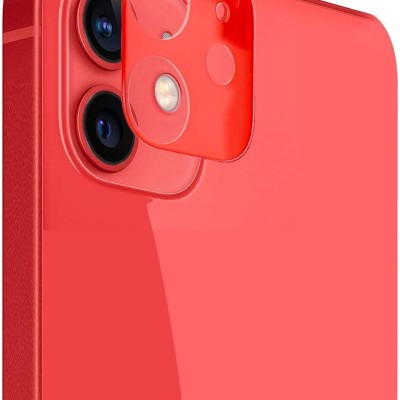For Apple iPhone 14 6.1" Camera Lens Colored Edge Tempered(2.5D) - Red