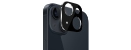 For Apple iPhone 14 6.1" Camera Lens Colored Edge Tempered(2.5D) - Black