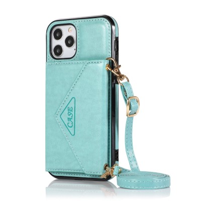 For Apple iPhone XR ELEGANT Wallet Case ID Money Holder Case Cover - Teal