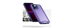 For Apple iPhone XR Rank Tough Strong Modern Fused Hybrid Case Cover - Light Purple