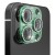 For Apple iPhone 12 Pro Diamond Bling Camera Lens Full Tempered Glass - Midnight Green