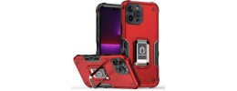 For Apple iPhone 8 Plus/7 Plus OPTIMUM Magnetic Ring Stand Hybrid Case Cover - Red