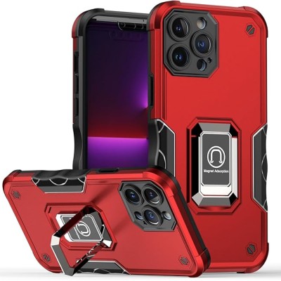 For Apple iPhone 8 Plus/7 Plus OPTIMUM Magnetic Ring Stand Hybrid Case Cover - Red