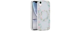 For Apple iPhone SE2 (2020) 8/7 ART IMD Chrome Beautiful Design ShockProof Case Cover - Floral A
