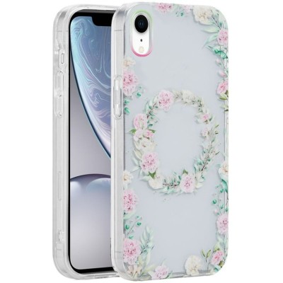 For Apple iPhone SE2 (2020) 8/7 ART IMD Chrome Beautiful Design ShockProof Case Cover - Floral A