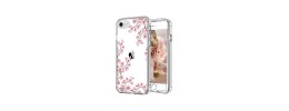For Apple iPhone SE2 (2020) 8/7 ART IMD Chrome Beautiful Design ShockProof Case Cover - Floral B