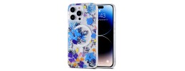For Apple iPhone SE2 (2020) 8/7 ART IMD Chrome Beautiful Design ShockProof Case Cover - Floral E