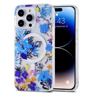 For Apple iPhone SE2 (2020) 8/7 ART IMD Chrome Beautiful Design ShockProof Case Cover - Floral E