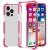 For Apple iPhone XR Acrylic Tough 2.5mm Transparent ShockProof Hybrid Case Cover - Hot Pink