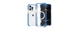For Apple iPhone XR Acrylic Tough 2.5mm Transparent ShockProof Hybrid Case Cover - Blue