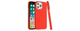 For Apple iPhone XR Classy Slick Chromed Around Hybrid Case Cover - Red