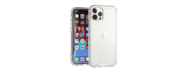For Apple iPhone XR Colored Shockproof Transparent Hard PC TPU Hybrid Case Cover - Clear/Clear