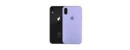 For Apple iPhone XR Electroplated Fashion Solid Color TPU Case Cover - Light Purple