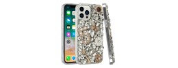 For Apple iPhone XR Full Diamond with Ornaments Case Cover - Crystal Five Ornament Floral