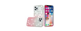 For Apple iPhone XR Full Diamond with Ornaments Hard TPU Case Cover - Red Love Bird