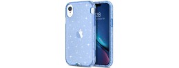 For Apple iPhone XR SPLENDID Glitter BOW Design TPU Case Cover - Blue