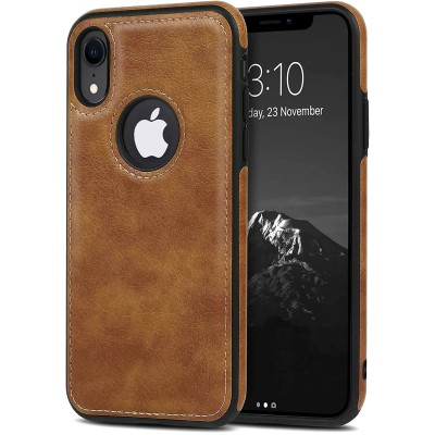 For Apple iPhone XR SPLENDID Glitter BOW Design TPU Case Cover - Brown