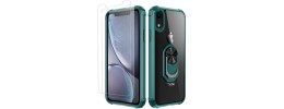 For Apple iPhone XR SPLENDID Glitter BOW Design TPU Case Cover - Midnight Green