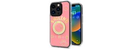 For Apple iPhone XR Smiling Glitter Ornament Bling With Ring Stand Hybrid Case Cover - White