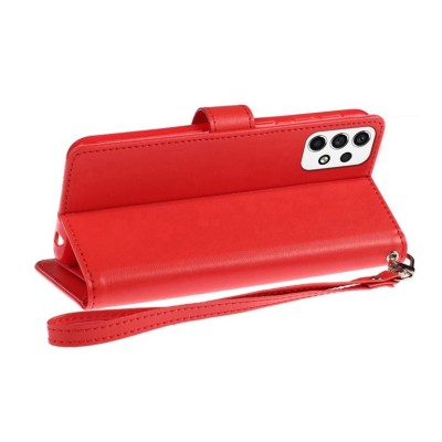 For Apple iPhone XR Wallet ID Card Holder Case Cover - Red