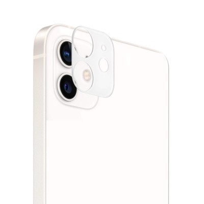 For Apple iPhone 14 6.1" Camera Lens Colored Edge Tempered(2.5D) - White