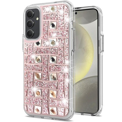 For Samsung s25/s24 Bling Hybrid Case Cover - L