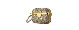 For AirPods Pro Deluxe Diamond Bling Glitter Case Cover - Gold