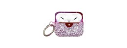 For AirPods Pro Deluxe Diamond Bling Glitter Case Cover - Purple