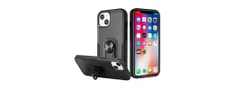 For Apple iPhone 14 PRO MAX 6.7" Tough Strong Dual Layer Flat Hybrid Case Cover - Black