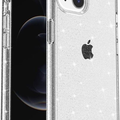 For iPhone 11 (XI6.1) Glitter Ultra [Magnetic Circle] Thick 3mm Transparent Hybrid - Clear