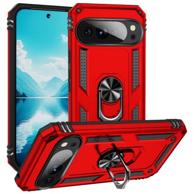 For Google Pixel 10/10 Pro Tough Hybrid Case - Red