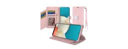 For Apple iPhone 14 PRO MAX 6.7" Wallet ID Card Holder Case Cover - Rose Gold