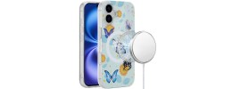 For iPhone 17 [Magnetic] Double Layer Design IMD Case - Mystic  Butterflies