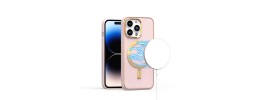 For iP15 Pro Max Ultimate Quality PU Leather Hybrid Case Cover - Light Pink