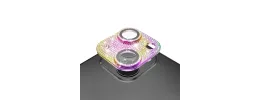 For Apple iPhone 13/13 Mini Diamond Bling Camera Lens Full Tempered Glass - Mixed Color