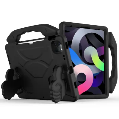 For Apple iPad Air 11inch 2024 Trifold Magnetic Closure PU Leather Case Cover - Black