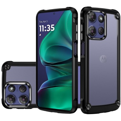 For Moto G 5G 2025/2026 - G Play 2026 - Ultimate CaseX Transparent Hybrid Case with Metal Buttons And Camera Edges - Light Purple