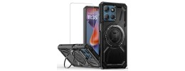 For Moto G 5G 2025/2026 - G Play 2026 - CD Texture Design Magnetic Car Mount Friendly HQ Hybrid - Black