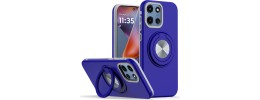 For Moto G 5G 2025/2026 - G Play 2026 - Loop Hybrid with [Magnetic Ring Circle] 360 degrees Rotational Kickstand Case Cover - Light Blue