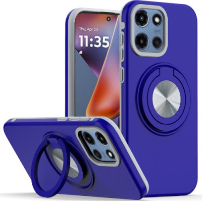 For Moto G 5G 2025/2026 - G Play 2026 - Loop Hybrid with [Magnetic Ring Circle] 360 degrees Rotational Kickstand Case Cover - Light Blue