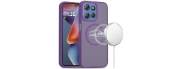 For Moto G 5G 2025/2026 - G Play 2026 - [Magnetic Circle] Smooth Safe Matte Feel Hybrid Case - Dark Purple
